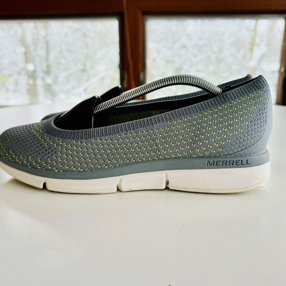 Merrell Zoe Sojourn E-Mesh Q2 Slip On Ballet Shoes Women’s Size 9.5 Grey Travel